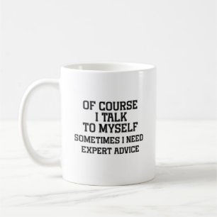 Bien Sûr, Je Me Parle De Mug De Café Drôle