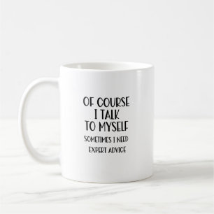 Bien Sûr, Je Me Parle De Mug De Café Drôle
