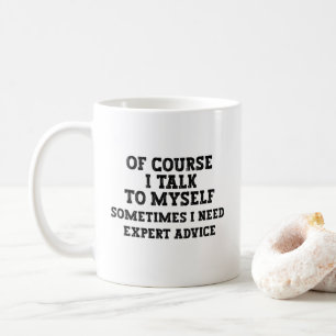 Bien Sûr, Je Me Parle De Mug De Café Drôle