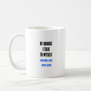 Bien Sûr, Je Me Parle De Mug De Café Drôle