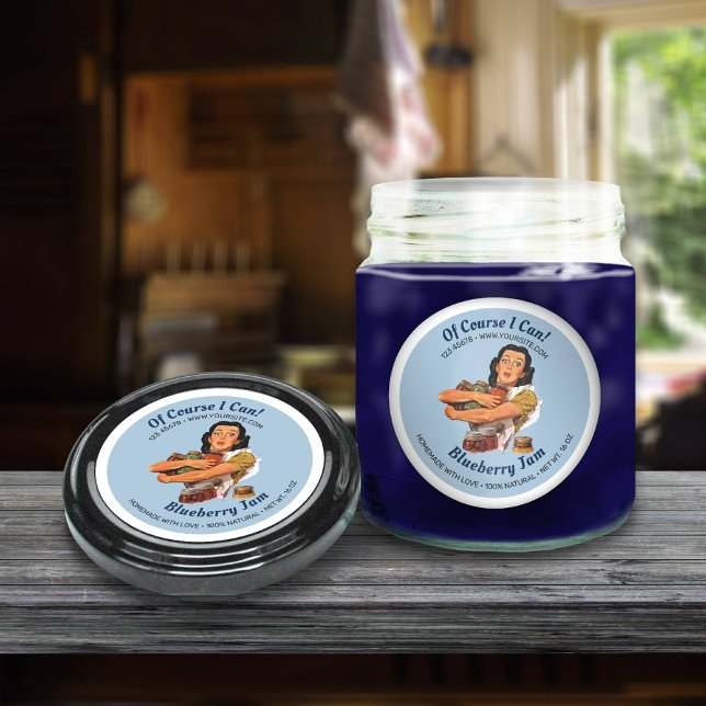 Bien Sûr Je Peux Jar Lid Étiquettes (Créateur téléchargé)