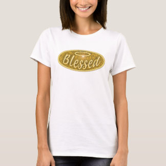 Bienheureuse Nostalgie brillante T-shirt Slogan Ha