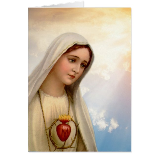 Bienheureuse Vierge Marie Immaculée Coeur Fatima (Devant)