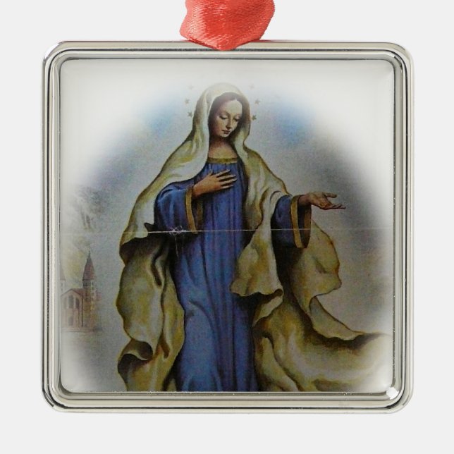Bienheureuse Vierge Marie Ornement de Noël (Devant)