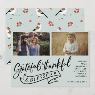 Bienheureux deux photos Noël de famille