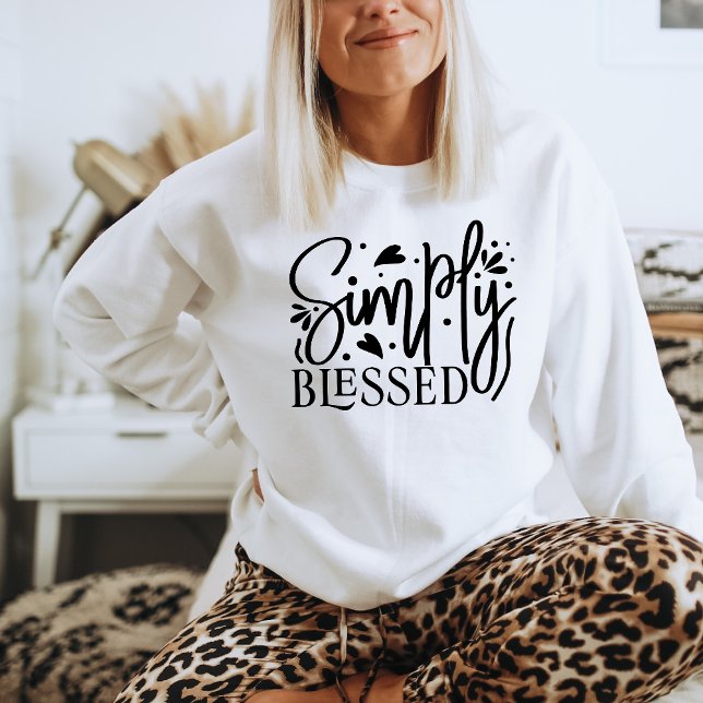 Bienheureux Sweatshirt chrétien pour les femmes (Créateur téléchargé)