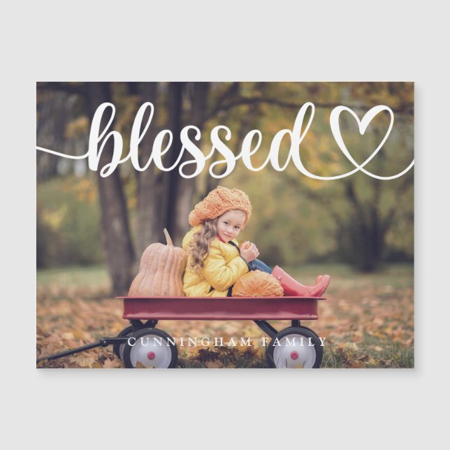 Bienheureux Thanksgiving Simple Photo de famille (Devant)