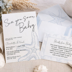 Bientôt à la mer Invitation à la Baby Shower