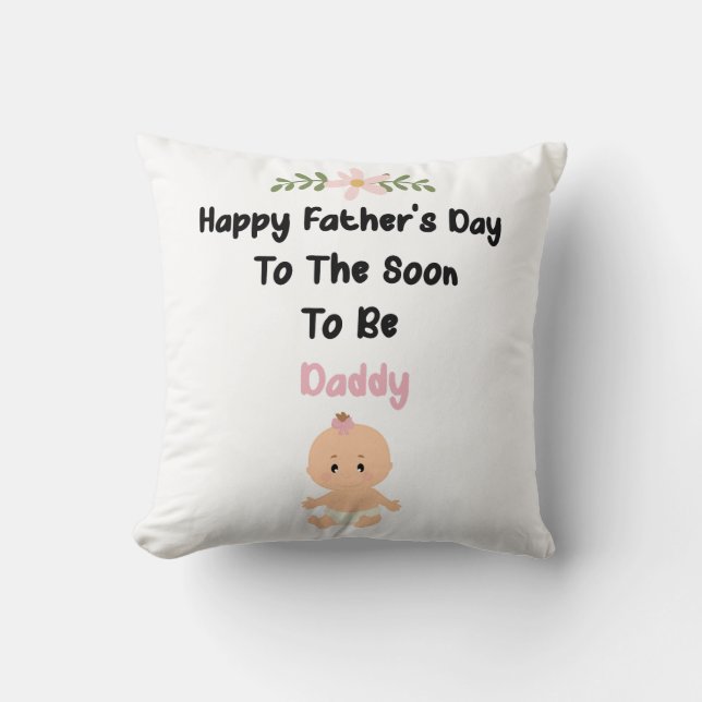 Bientôt être papa Coussin (Recto)