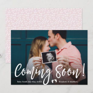 Bientôt la carte de Faire-part de grossesse photo