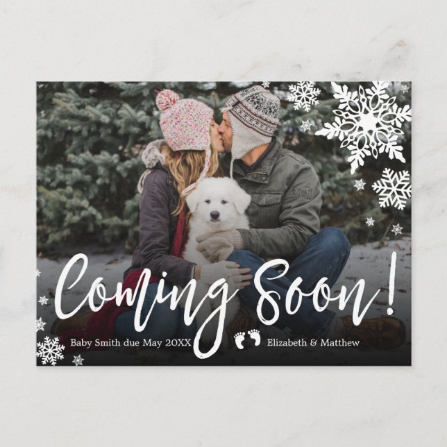 Bientôt la carte postale Faire-part de grossesse p (Devant)