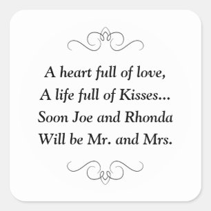 Bientôt M. et Mme Carré Sticker
