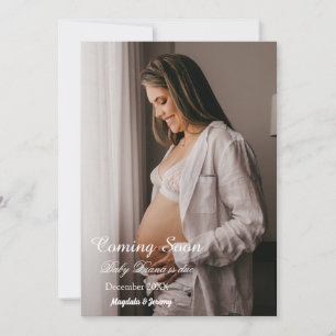 Bientôt Photo Personnalisée Faire-part de grossess