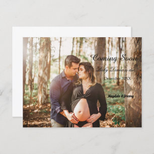 bientôt photo personnalisée faire-part grossesse