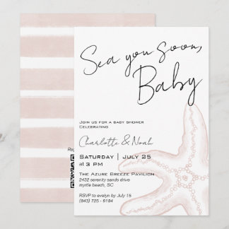 Bientôt sous les mers Invitation à la Baby Shower