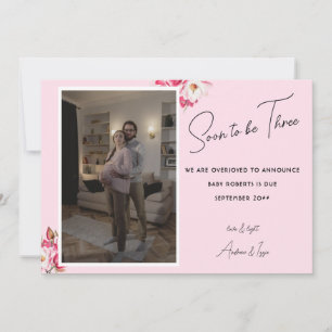 Bientôt trois Faire-part de grossesse photo