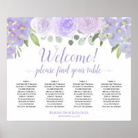 Bienvenue ! 4 Tableau Plat Violet Roses Tableau de