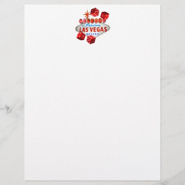 Bienvenue à Fabulous Las Vegas Letterhead (Devant)