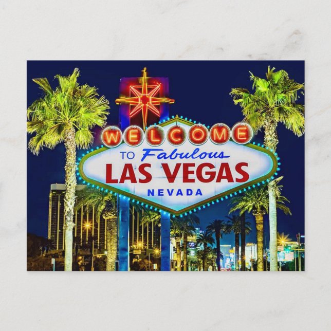 Bienvenue à la carte postale de Las Vegas (Devant)