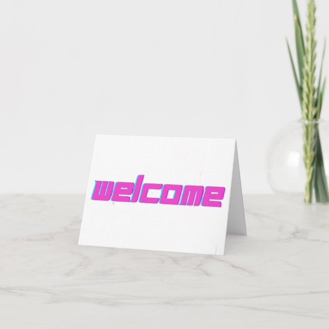 Bienvenue À La Carte Postale Invitée (Devant)