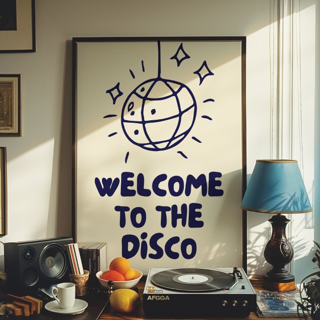 Bienvenue À La Disco | Impression de déco à domici (Créateur téléchargé)