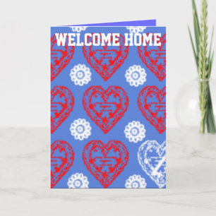 BIENVENUE À LA MAISON CARTES DE SALUT - COEURS - T