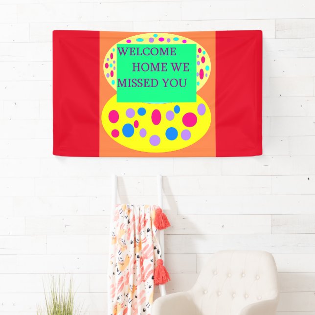 Bienvenue à la maison message de bannière nous avo (En situation)