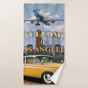 Bienvenue à l'affiche rétro de Los Angeles.