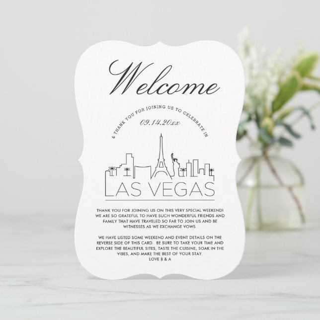Bienvenue à Las Vegas | Invitation Détails Invitat (Debout devant)