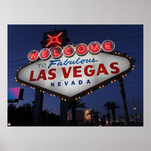 Bienvenue à Las Vegas Nevada Poster Print (Devant)