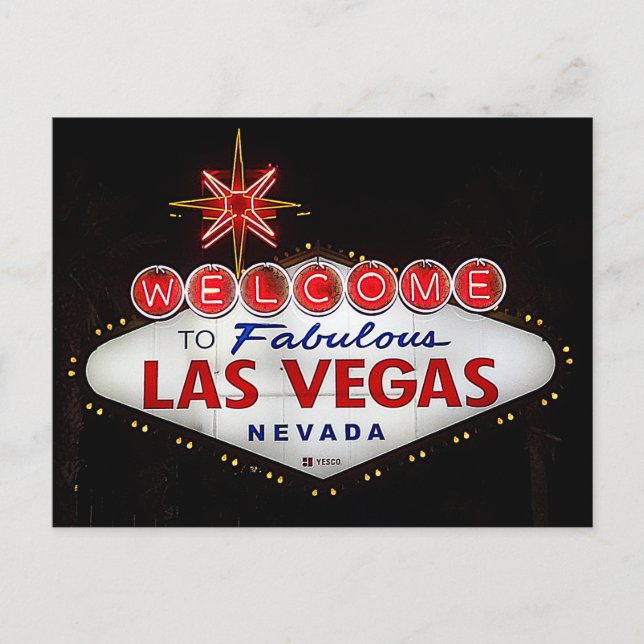 Bienvenue à Las Vegas Sign #2 Carte postale (Devant)