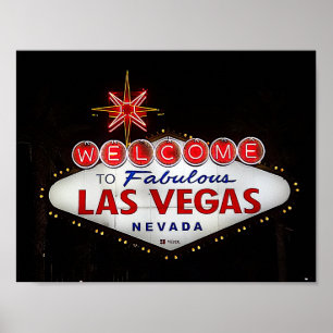 Bienvenue à Las Vegas Sign #2 Poster