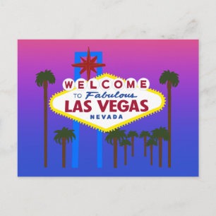 Bienvenue à Las Vegas Sign #3 Carte postale