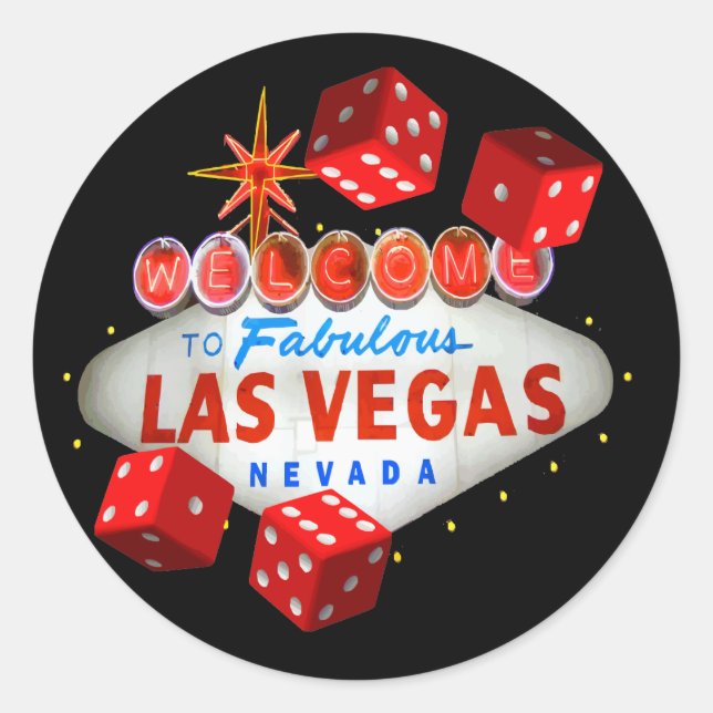 Bienvenue à Las Vegas + Stickers Dice (Devant)