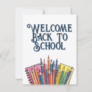 Bienvenue à l'école - Commencement coloré