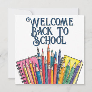 Bienvenue à l'école - Commencement coloré