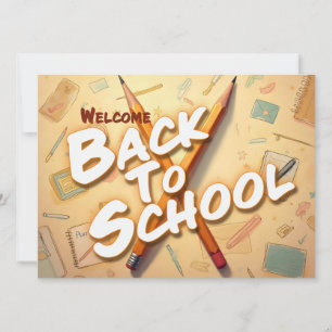 Bienvenue à l'école - Design d'art crayon