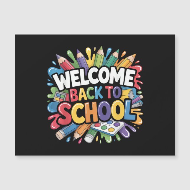 Bienvenue à l'école pour le premier jour d'école E (Devant)