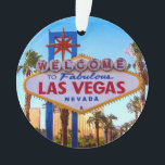 Bienvenue à l'ornement des signes de Las Vegas<br><div class="desc">Panneau Fabulous Las Vegas Nevada</div>