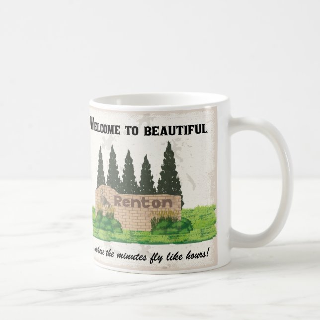 Bienvenue à Renton Mug (Droite)