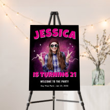 Bienvenue à une fête d'anniversaire personnalisée 