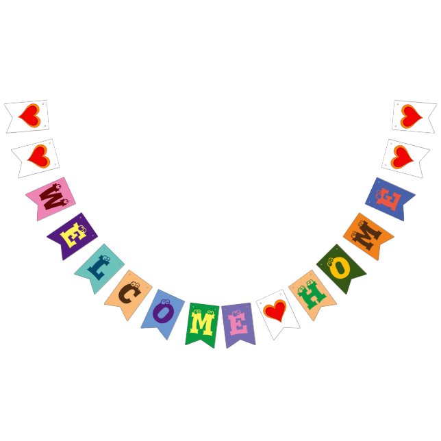 BIENVENUE ACCUEIL Drapeaux de Bunting (Tout)