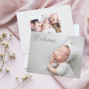 Bienvenue Accueil Nouveau Faire-part bébé