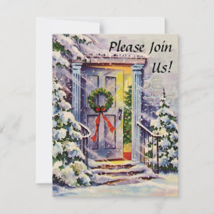 Bienvenue Accueil Personnalisé Invitations de Noël
