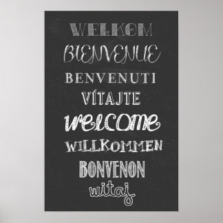Bienvenue ! Affiche de tableau