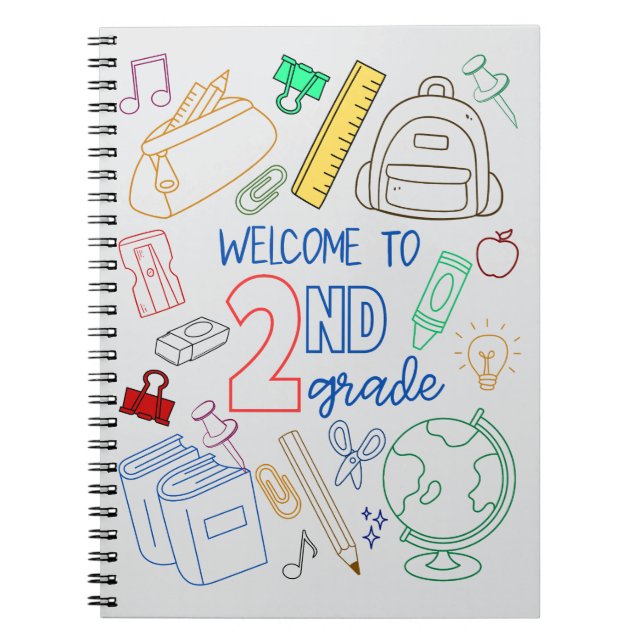 Bienvenue au Carnet de 2e année Retour à l'école (Devant)