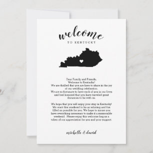 Bienvenue au Kentucky   Lettre Mariage et itinérai