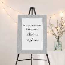 Bienvenue au mariage élégant formel classique