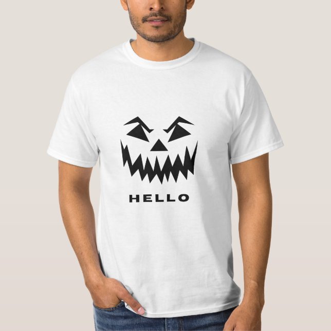 Bienvenue au monde : 'Bonjour' T-shirt graphique ! (Devant)