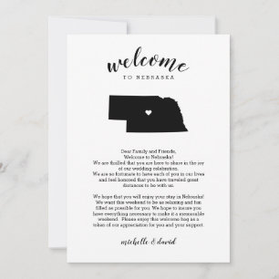 Bienvenue au Nebraska Lettre Mariage et itinérai